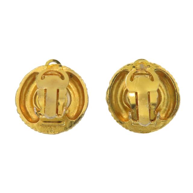 シャネル CHANEL フェイクパール ココマーク イヤリング 金属製 レディース 中古_2