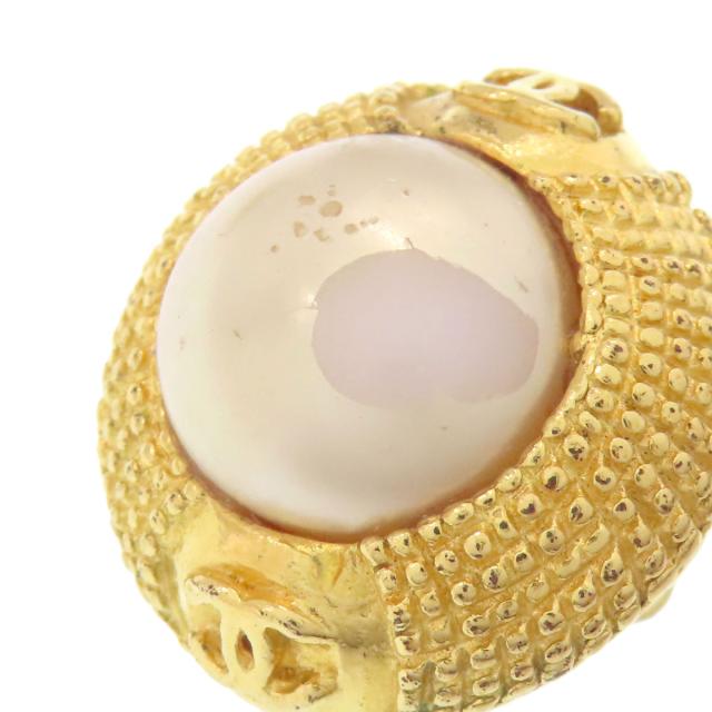 シャネル CHANEL フェイクパール ココマーク イヤリング 金属製 レディース 中古_6
