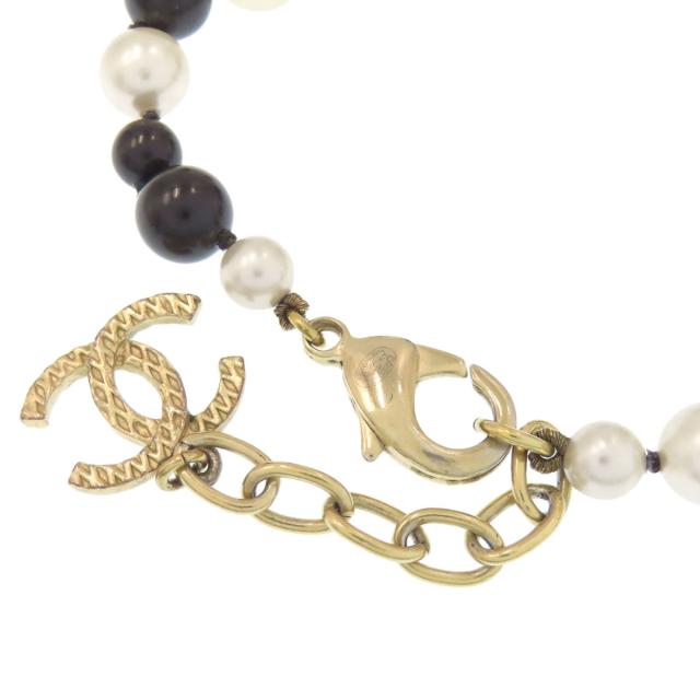 シャネル CHANEL フェイクパール ココマーク ブレスレット 金属製 レディース 中古_3