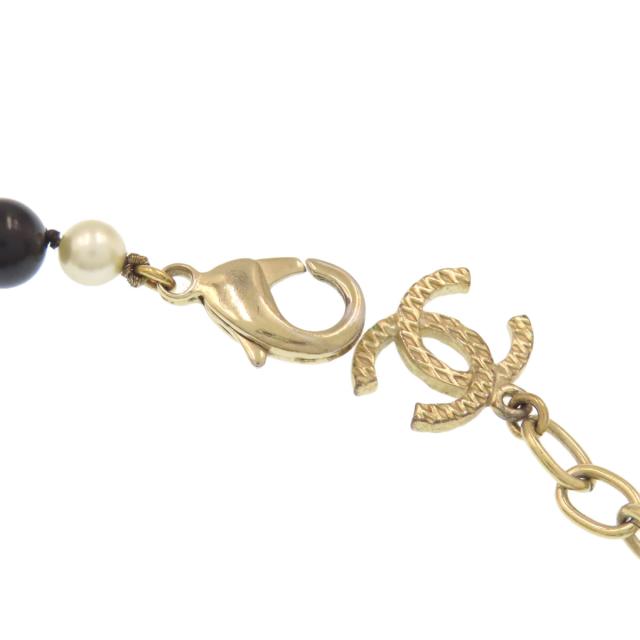 シャネル CHANEL フェイクパール ココマーク ブレスレット 金属製 レディース 中古_4