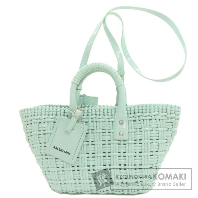 バレンシアガ BALENCIAGA 671342 ビストロXS 2WAY ハンドバッグ エナメル レディース 中古