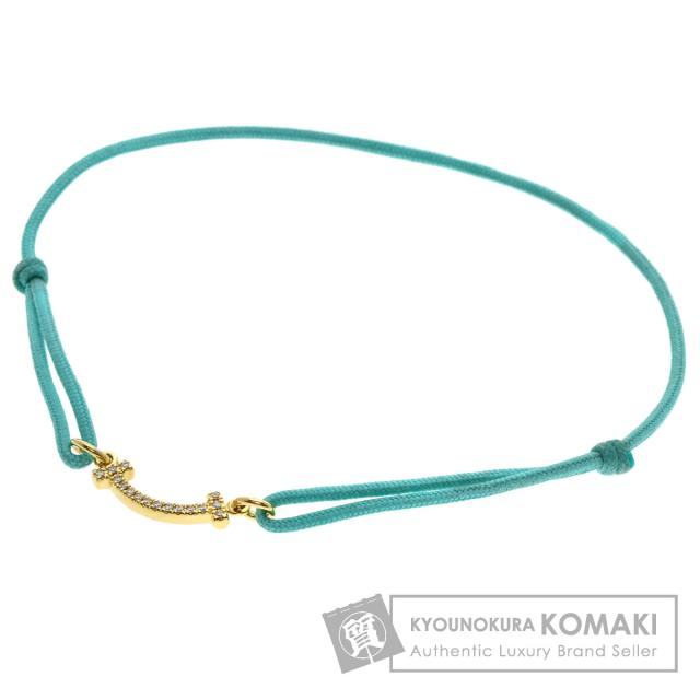 ティファニー TIFFANY&Co. Tスマイル ミニ ダイヤモンド ブルーコード 