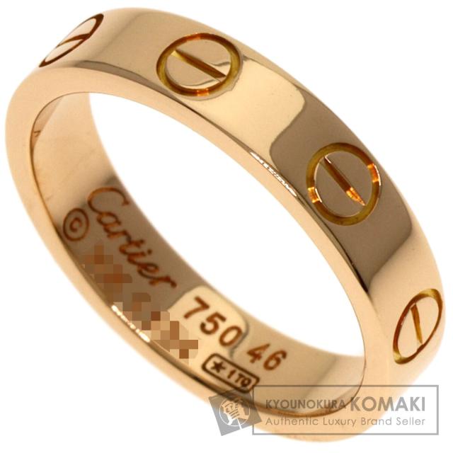 カルティエ CARTIER ミニラブリング #46 リング・指輪 K18ピンクゴールド レディース 中古