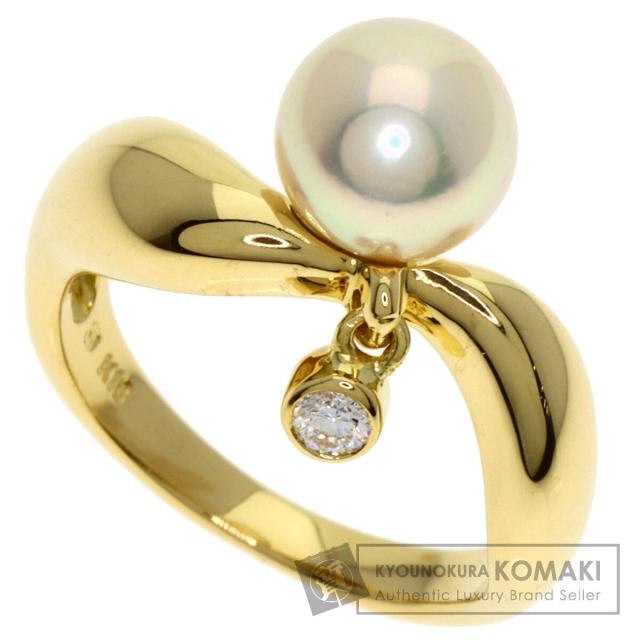 ミキモト MIKIMOTO ダイヤモンド デザイン リング 9号 K18 仕上済