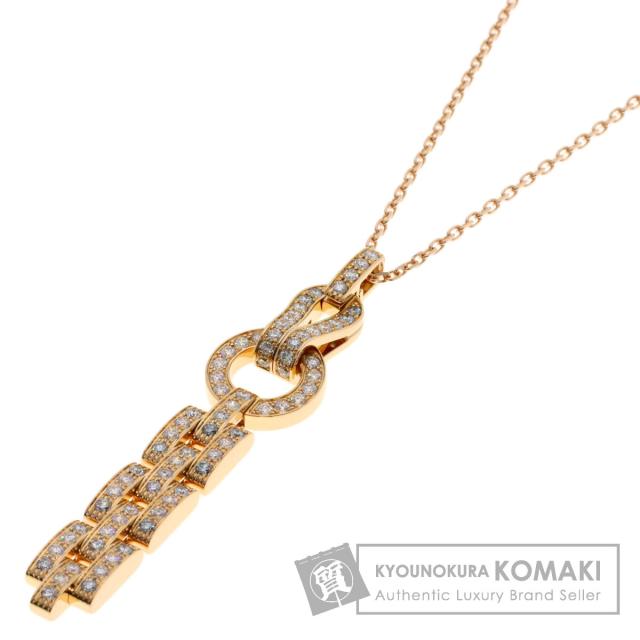 カルティエ CARTIER  アグラフ ダイヤモンド  ネックレス K18ピンクゴールド レディース  中古