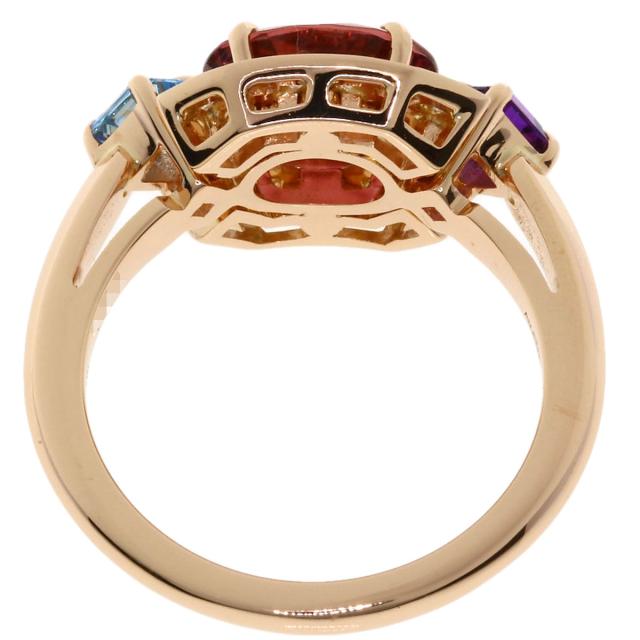 ブルガリ BVLGARI  アレグラ ピンクトルマリン アメジスト アクアマリン ダイヤモンド  中古_4