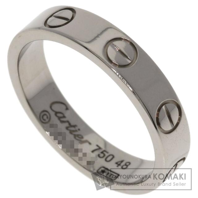 カルティエ CARTIER ミニラブリング #48 リング・指輪 K18ホワイトゴールド レディース 中古