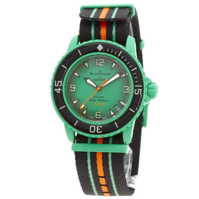 スウォッチ Swatch ブランパン コラボ スキューバ フィフティ ファゾムス 中古_1