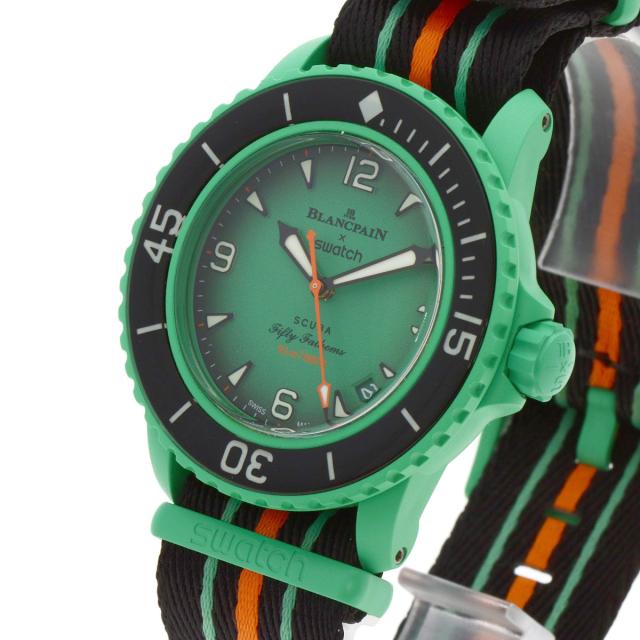 スウォッチ Swatch ブランパン コラボ スキューバ フィフティ ファゾムス 中古_3