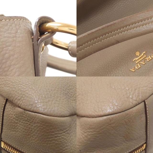 プラダ PRADA ワンショルダー トートバッグ カーフ レディース 中古_8