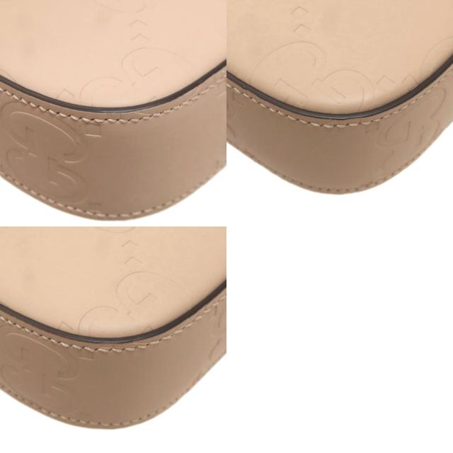 グッチ GUCCI 772794 GGシグネチャー シマ スーパーミニ ショルダーバッグ カーフ 中古_9
