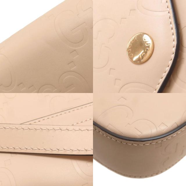 グッチ GUCCI 772794 GGシグネチャー シマ スーパーミニ ショルダーバッグ カーフ 中古_8