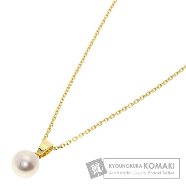 ミキモト MIKIMOTO パール 真珠 ネックレス K18イエローゴールド レディース 中古