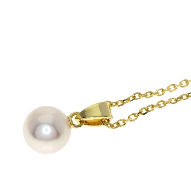 ミキモト MIKIMOTO パール 真珠 ネックレス K18イエローゴールド レディース 中古_5