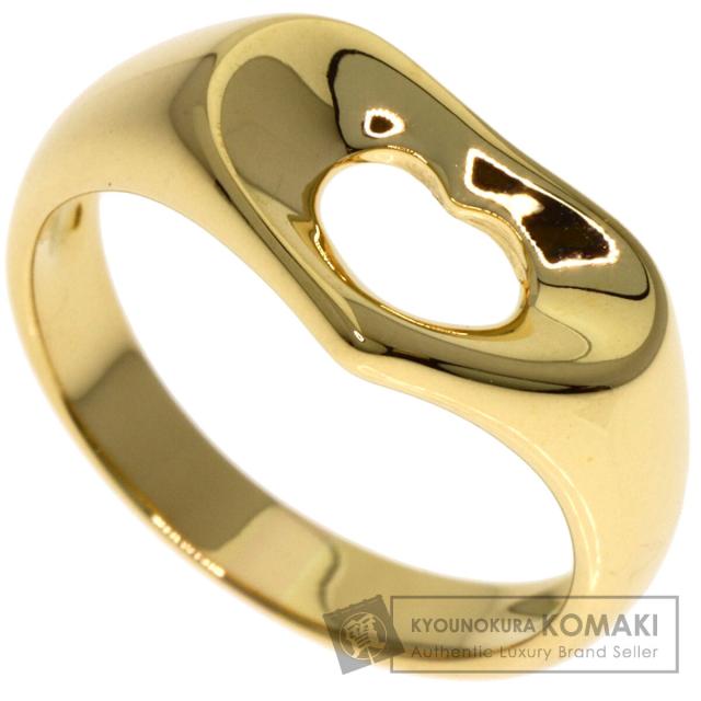 ティファニー TIFFANY&Co. オープンハート リング・指輪 K18イエローゴールド レディース 中古