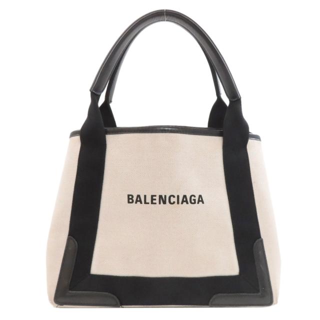 バレンシアガ BALENCIAGA 339933 ネイビーカバス トートバッグ キャンバス レディース 中古_1