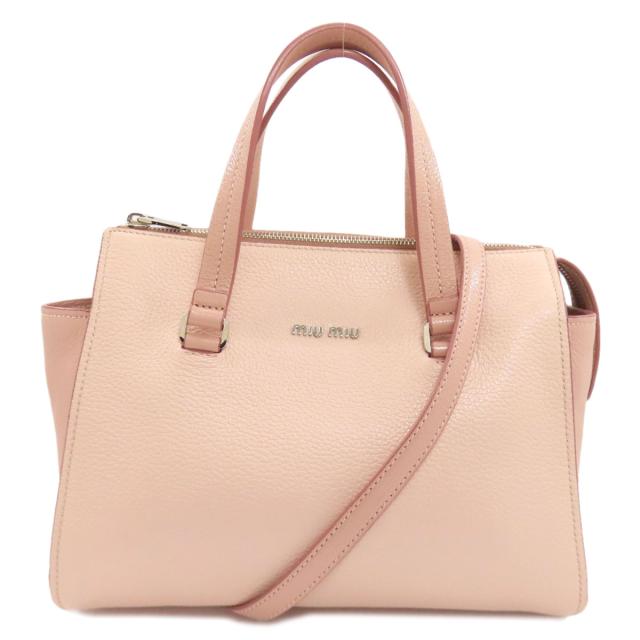 ミュウミュウ MIUMIU 2WAY ハンドバッグ レザー レディース 中古 