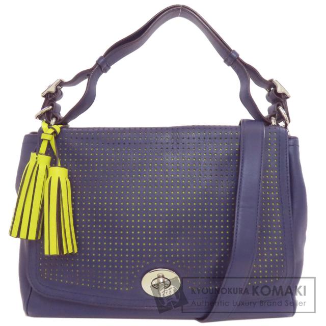 COACH コーチ シエラ サッチェル 2WAY ピンクベージュ バイカラー
