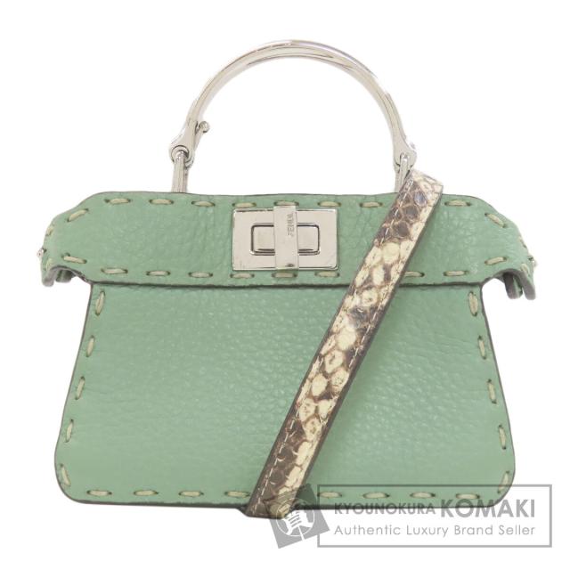 フェンディ FENDI マイクロピーカブー セレリア 2WAY ハンドバッグ 