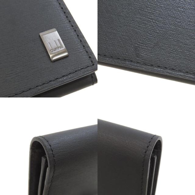 ダンヒル Dunhill サイドカー ガンメタル 長財布（小銭入れあり） レザー レディース 中古