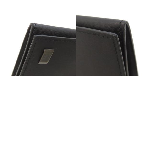 ダンヒル Dunhill サイドカー ガンメタル 長財布（小銭入れあり） レザー レディース 中古