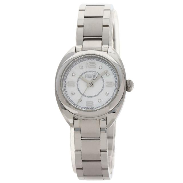 フェンディ FENDI 21000S モメント 8P ダイヤモンド 腕時計 ステンレススチール SS 中古_1