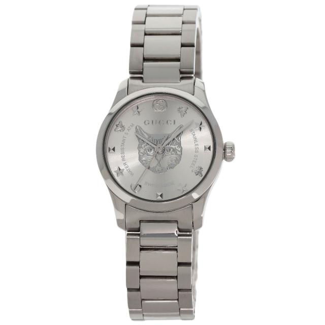 グッチ GUCCI YA126595 Gタイムレス キャットヘッド 126.5 腕時計 ステンレススチール SS 中古_1