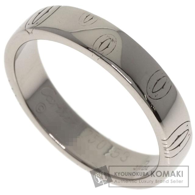 カルティエ CARTIER ハッピーバースデー #53 リング・指輪 K18ホワイトゴールド レディース 中古