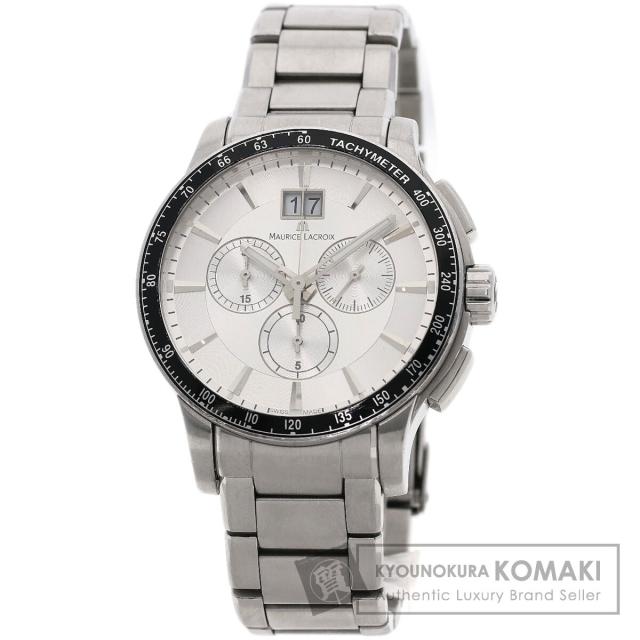 モーリスラクロア MAURICE LACROIX MI1098 ミロス クロノ 腕時計 ステンレススチール SS 中古