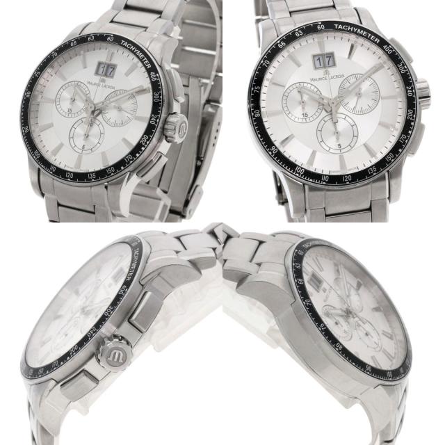 モーリスラクロア MAURICE LACROIX MI1098  ミロス クロノ  腕時計 ステンレススチール SS   中古_3