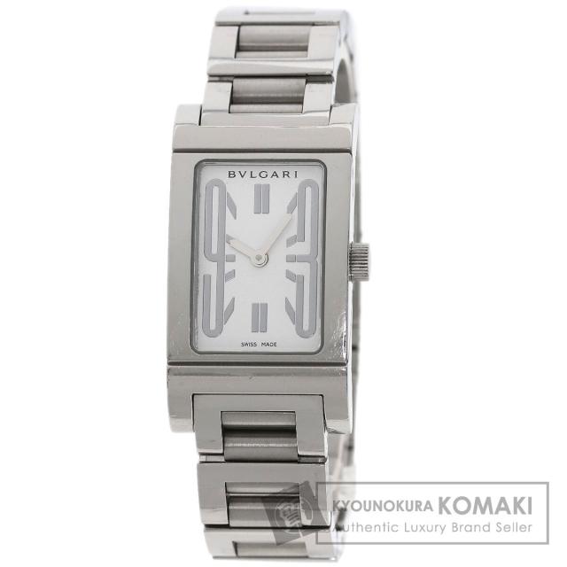 ブルガリ BVLGARI RT39S レッタンゴロ 腕時計 ステンレススチール SS レディース 中古