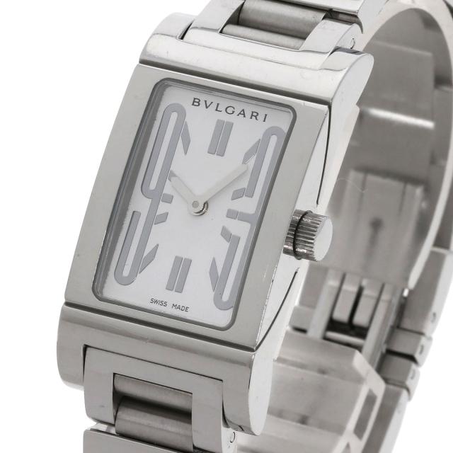 ブルガリ BVLGARI RT39S レッタンゴロ 腕時計 ステンレススチール SS レディース 中古_3