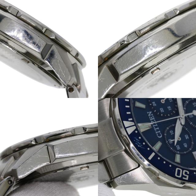 シチズン CITIZEN V010-6772F  ラウンドフェイス  腕時計 ステンレススチール SS   メンズ  中古_6