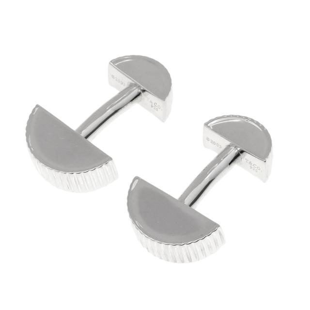 ティファニー TIFFANY&Co. コインエッジ カフス シルバー メンズ 中古