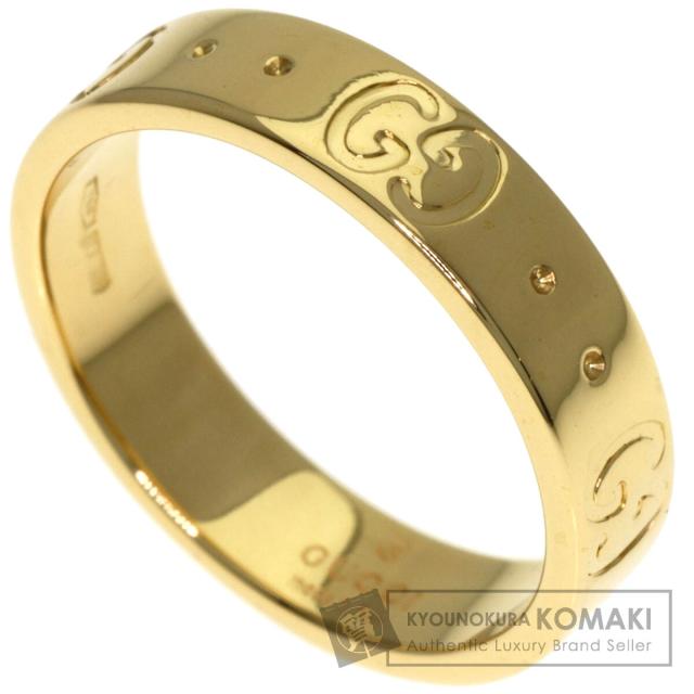 グッチ GUCCI  アイコン #7  輪っか・指環 K18黄色ゴールド レディース  中古