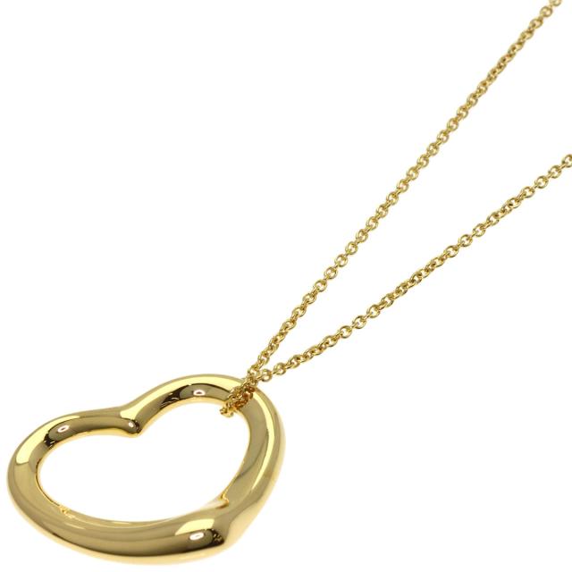 ティファニー TIFFANY&amp;Co.  オープンハート  ネックレス K18イエローゴールド レディース  中古_1