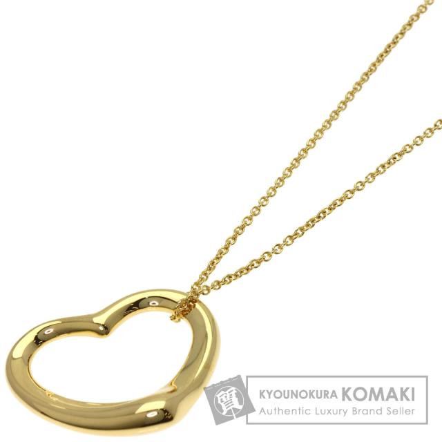 ティファニー TIFFANY&amp;Co.  オープンハート  ネックレス K18イエローゴールド レディース  中古