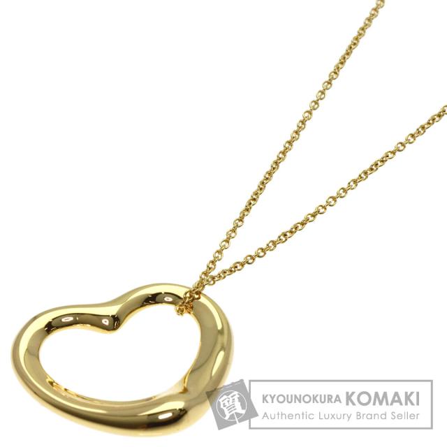 ティファニー TIFFANY&amp;Co.  オープンハート  ネックレス K18イエローゴールド レディース  中古