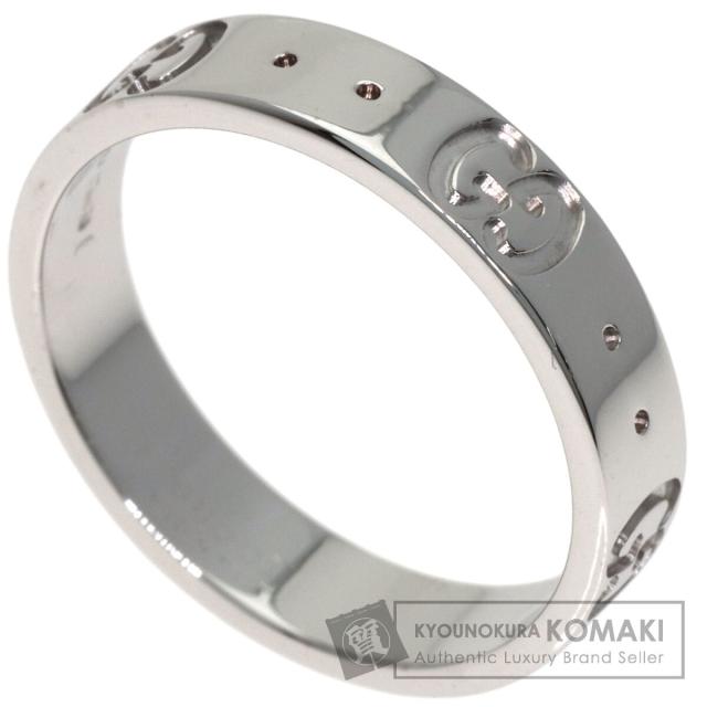 グッチ GUCCI  アイコン #10  リング・指輪 K18ホワイトゴールド レディース  中古