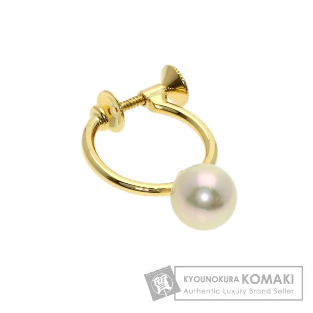 ミキモト MIKIMOTO パール 真珠 片方のみ イヤリング K18イエローゴールド レディース 中古