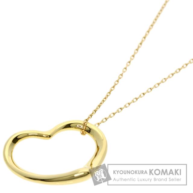 ティファニー TIFFANY&Co. オープンハート ネックレス K18イエローゴールド レディース 中古