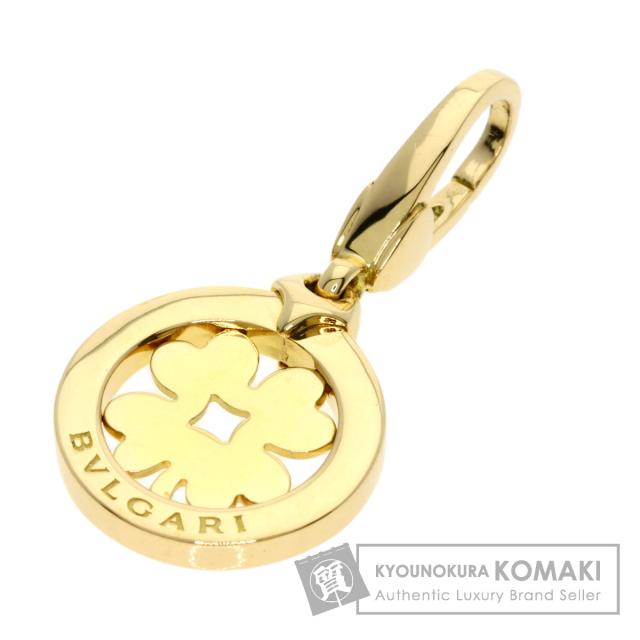 ブルガリ BVLGARI トンド クローバー チャーム ペンダントトップ K18イエローゴールド 中古