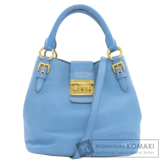 ミュウミュウ MIUMIU 2WAY ハンドバッグ レザー レディース 中古