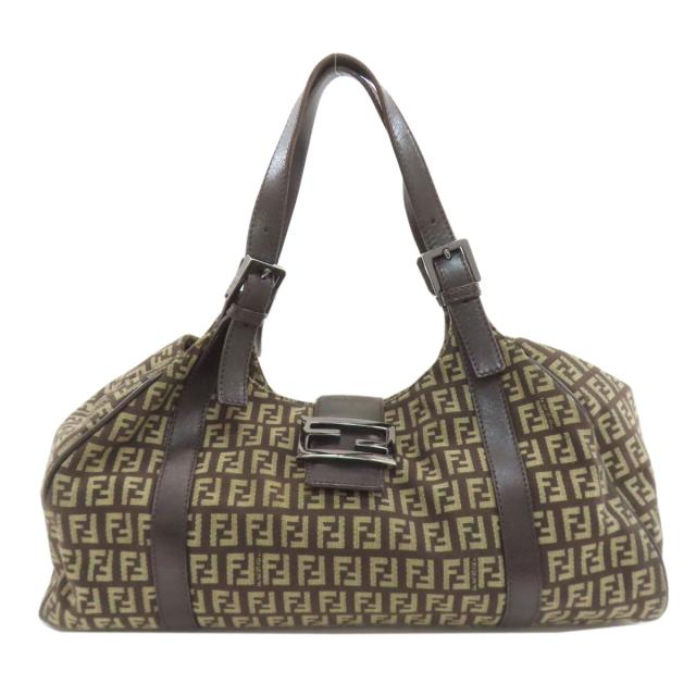 フェンディ FENDI ズッキーノ トートバッグ キャンバス レディース 中古_1