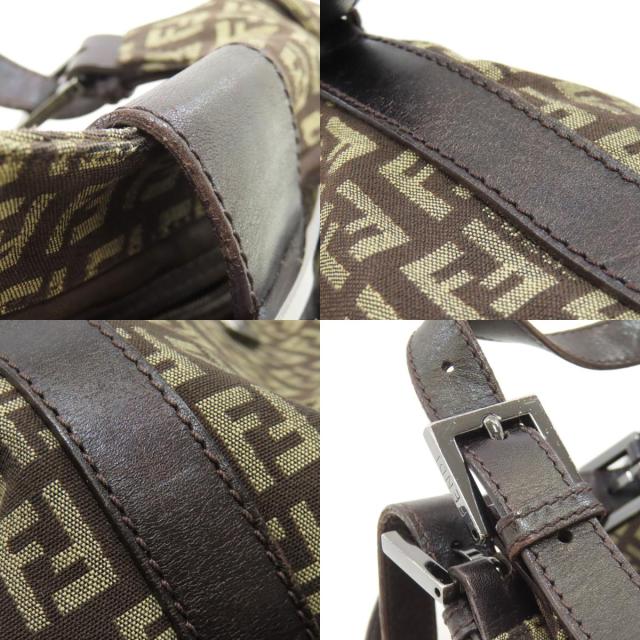フェンディ FENDI ズッキーノ トートバッグ キャンバス レディース 中古_7