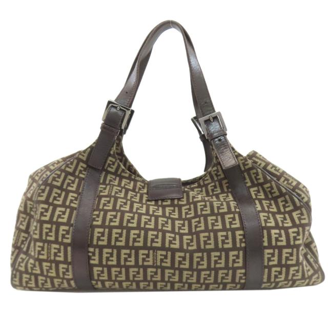 フェンディ FENDI ズッキーノ トートバッグ キャンバス レディース 中古_2