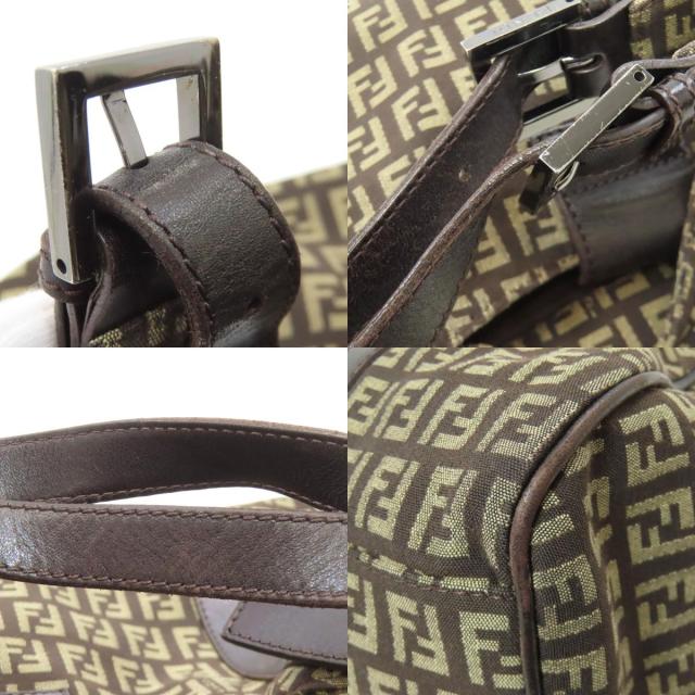 フェンディ FENDI ズッキーノ トートバッグ キャンバス レディース 中古_8