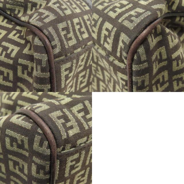 フェンディ FENDI ズッキーノ トートバッグ キャンバス レディース 中古_9