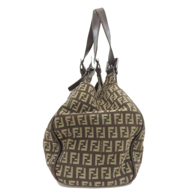 フェンディ FENDI ズッキーノ トートバッグ キャンバス レディース 中古_3