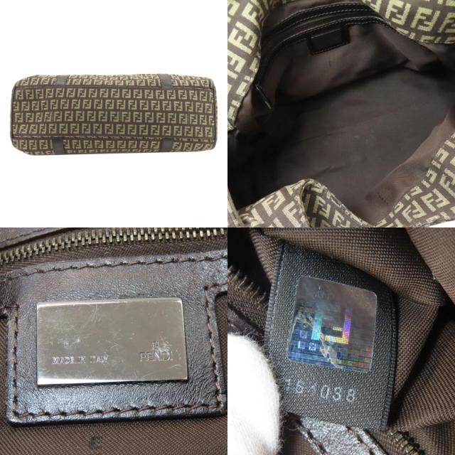 フェンディ FENDI ズッキーノ トートバッグ キャンバス レディース 中古_4
